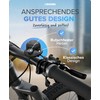 BÜCHEL Bicycle Bell Flexible in Black - 360° Rotatable Bicycle