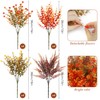 Woltoy Autumn Artificial Flowers 16 Pcs Autumn Decorations Outdoor Indoor