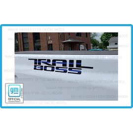Decal Mods Trail Boss Thin Blue Line Replacement Decal Sticker for Chevy Silverado (2019-2024) Bed Side 1500 2500 HD (Set of 2) - FBLULN | FG6B1