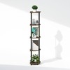 Furinno Turn-N-Tube 5 Tier Freestanding Corner Display Rack Shelving Unit,