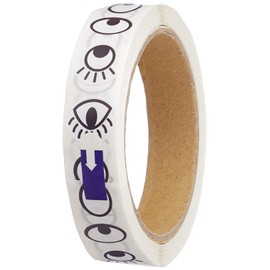 Baker Ross EV1202 Eye Stickers - Pack of 1000, Embellishments for Kids to Add to Arts and Crafts Projects, Stick On Eyes, Black & White