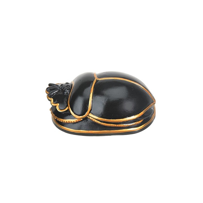 Egyptian Black Scarab Collectible Figurine