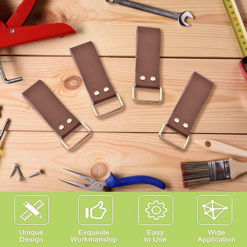 UFURMATE Tape Measure Holder, 2Pcs Leather Belt Clip Tape Strong
