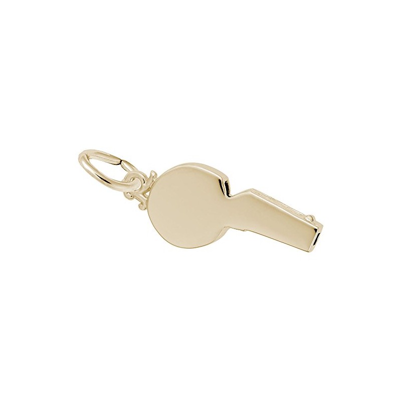 Gold Plated Whistle Charm