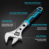 DURATECH 12 Inch Adjustable Wrench, 3-in-1 Spanner with Box End/Hex