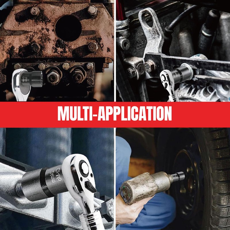 NORTOOLS 5 PCS 1/2” Twist Socket Set, 6-Point Sockets Nut