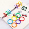 Pack of 100 binder rings, plastic loose leaf rings, for