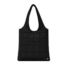 WESTBRONCO Puffer Shoulder Bag for Women Quilted Hobo Tote Bags, Lightweight Puffy Handbags, Work Bag with Laptop Compartment
