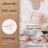 goldmariechen Premium Macrame Yarn (Natural), 3 mm x 200 m,