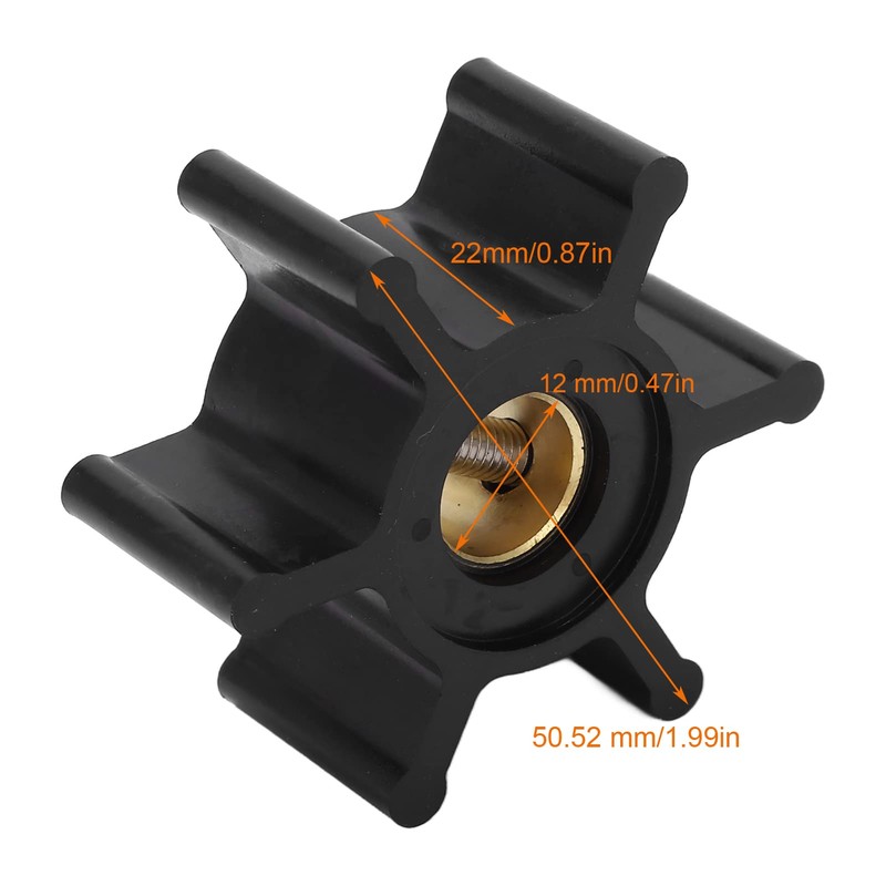 Socobeta Impeller,Salt Resistant 09‑810B‑1 Hardened Copper Flexible for Maintenance Replacement