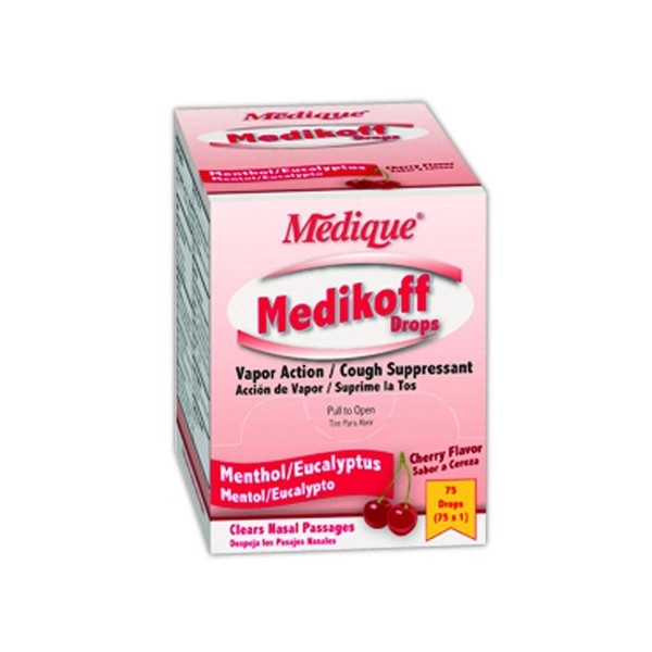 Medique MP506-01 Medikoff Cough Drop, Standard, Red (Pack of 600)