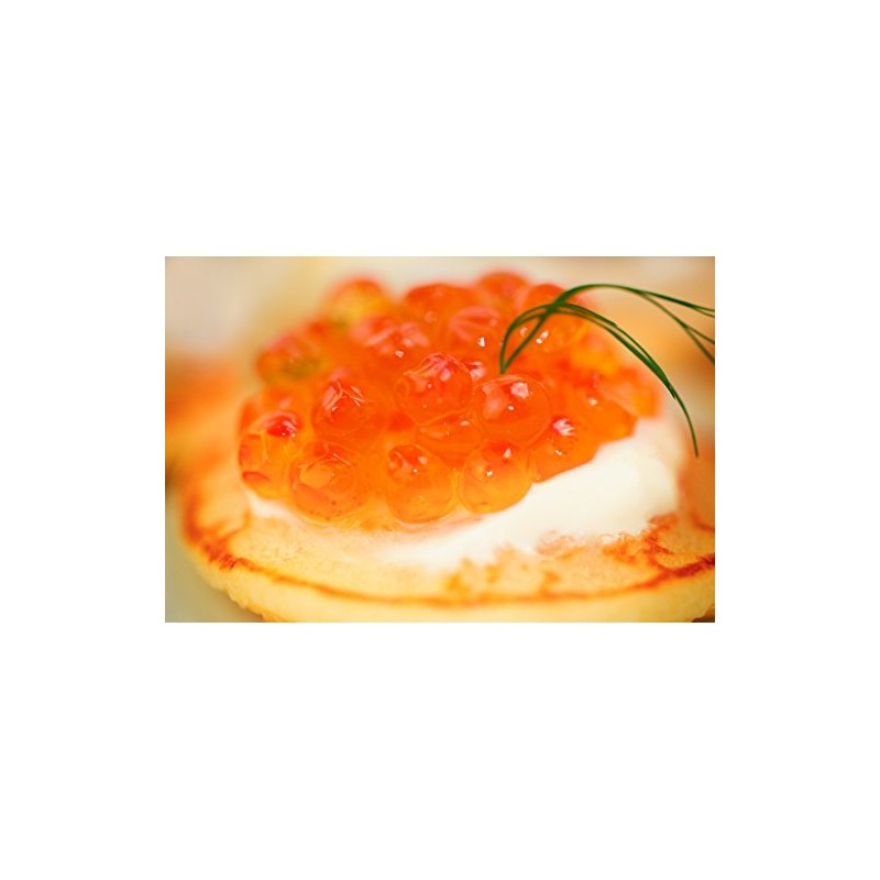 SASANIAN CAVIAR Alaskan Salmon Caviar 4 OZ., 4 OZ