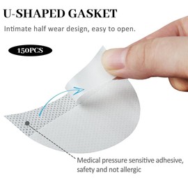 EAVUYIS Eyeshadow Protector Pads, 150 Pieces Eyeshadow Shield, Patches, Eyeshadow Stencils, for Makeup, to Prevent Eyelash Extension, Tinting