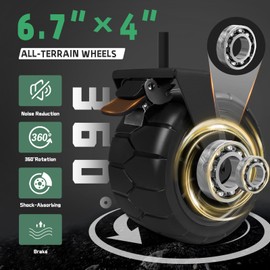 Whitsunday Heavy Duty Collapsible Wagon Cart,Folding Outdoor Wagon,All Terrian Wheel Utility Camping Park Wagon Cart with Aluminum Tabletop (Grey)