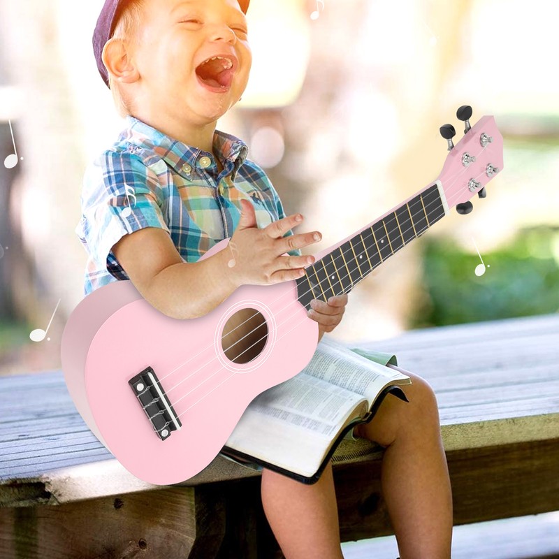 21 Inch Ukulele Set Glossy Bright Soft String Orchestral Instrument