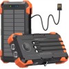 GOODaaa Massive 42800mAh Capacity with Solar Portable Charger 20W Fast