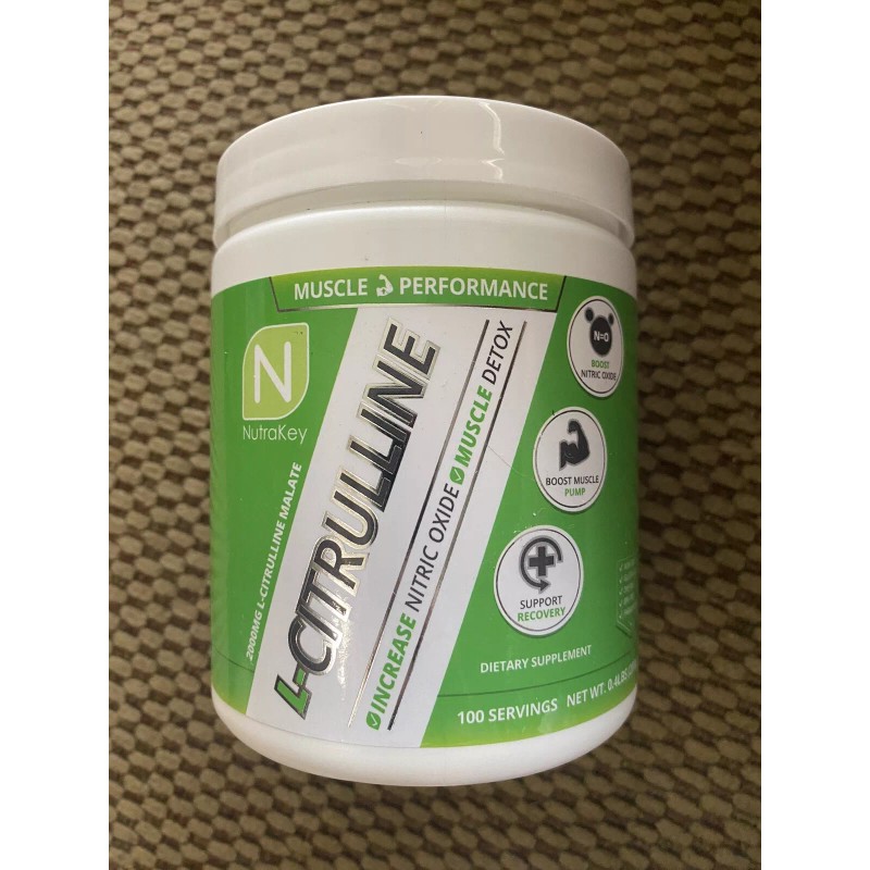 Nutrakey L-CITRULLINE Detoxification & NO Pump - 100 Servings MUSCLE