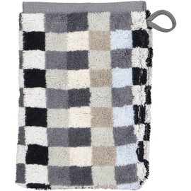 Cawö Home Hand Towels Unique Chequered 942 77 Wash Mitt 16 x 22 cm Anthracite