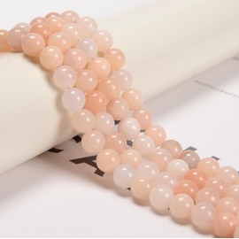 122Pcs(2 Strand/Set) 6mm Pink Aventurine Natural Stone Beads Round Gemstone Genuine Real Stone Loose for DIY Bracelet Jewelry String Making