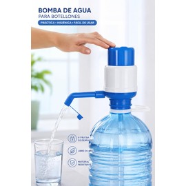 Dispenser di acqua fredda per caraffe con tappo antigocciola/pompa manuale per bottiglia di acqua minerale compatibile con 1,5. 2, 5, 6, 8, 10, 20 e 25 litri/dosatore bidone con adattatore da 38 e 48