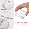 2 oz Plastic Containers with Lids 100pcs Plastic Jars with
