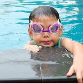 VALICLUD Kids Safety Glasses Kids Swim Goggles Unicorn Anti- UV Swimming Goggles Anti- Fog Clear Water Pool Goggles for Girls Boys