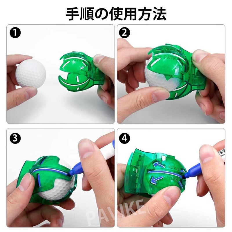 PAVIKE Golf Ball Markers Golf Ball Line Markers [6 Pieces]