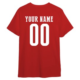 Korea Team T Shirt with Flag Letters Soccer for World Cup 2022 Add Custom Name Number and National Team