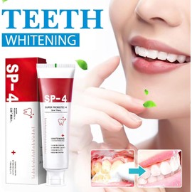 Sp-4 Toothpaste White Teeth, Sp-4 Probiotics Bright White Toothpaste, Ultra Whitening Toothpaste Sp-4, Fresh Breath, Deep Cleansing Care Toothpaste (Pack of 2, Super Probiotics-4)