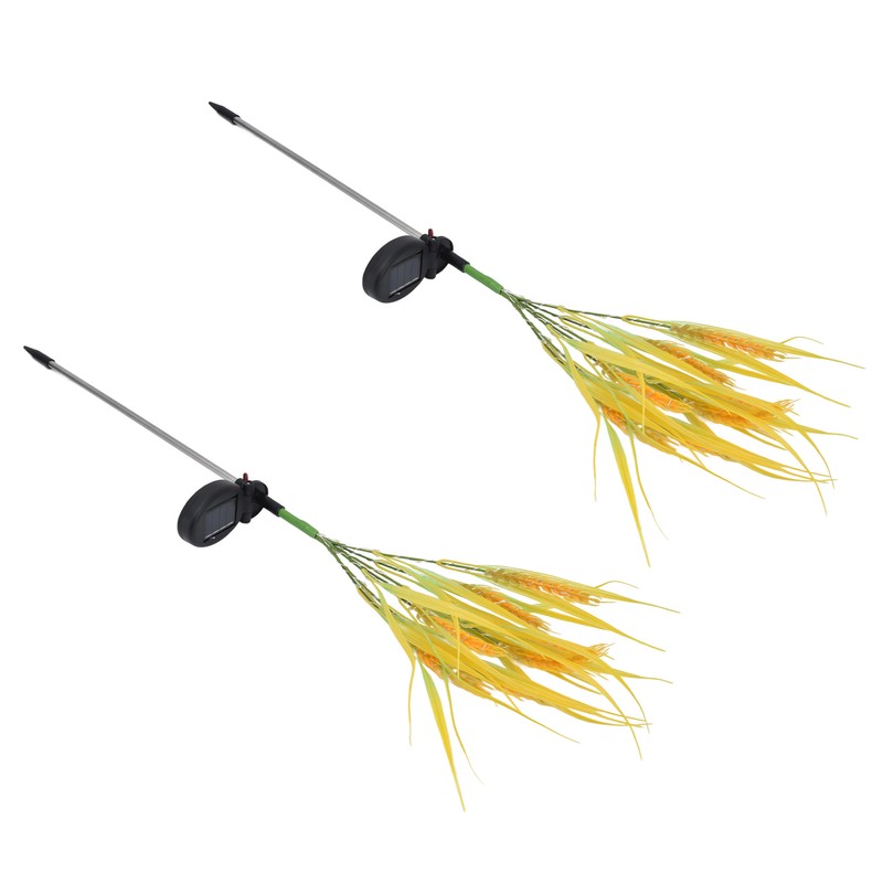 2pcs Solar Wheat Ear Lights IP44 Waterproof Wheat Ear LED