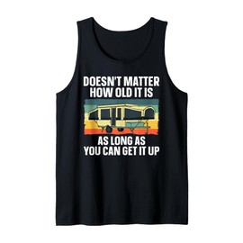 Best Pop Up Camper Art for Men Women Pop Up Trailer Camping Tank Top