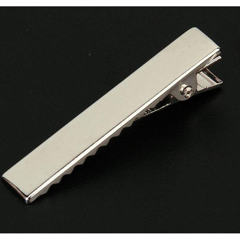 HJ Hair Clip Hairpin Metal Fittings, DIY, Silver, Approx. 100