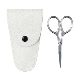 HomeSoGood Small Precision Detail Scissors,3.6 inch Sewing Embroidery Scissors with Pu Leather Sheath Cover, Stainless Steel Small Scissors for Craft,Sewing, Artwork