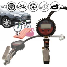 Mauk 1859 Digital Professional Compressed Air Tyre Inflator, Pack of 1