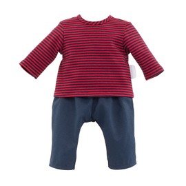 14" Pants & Striped T-Shirt