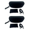 FALINGO Glasses Case XXL Black Pack of 2 170 x