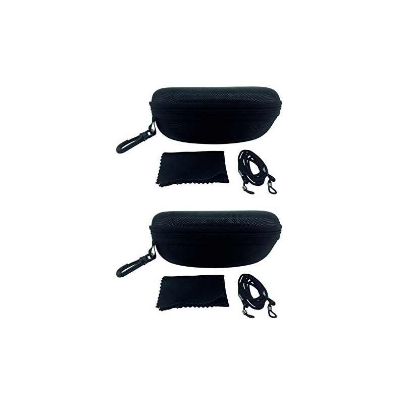 FALINGO Glasses Case XXL Black Pack of 2 170 x