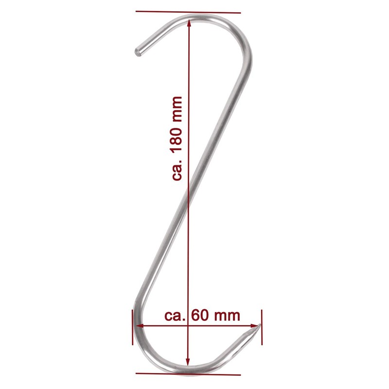 Beeketal 'FHB-5' butcher hook made of stainless steel with approx.