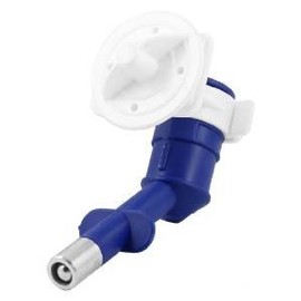 Yosoo Pet Cat Puppy Dog Drinking Kit Hanging Water Dispenser Fountain Bottle Head (Blue)