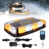 TIPHOPE Wireless Rechargeable LED Rooftop Beacon Strobe Lights,48LED 17 Flashing