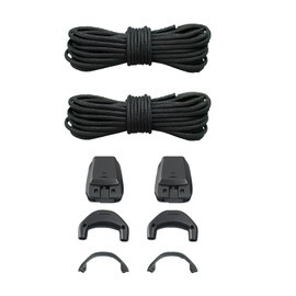 tiyiyok 2 Paar Elastische Schnürsenkel mit Schnellverschluss, Schuhbänder ohne Schnüren, Gummischnürsenkel, für Herren, Damen und Kinder, Geeignet für Sportschuhe, Schwarz, 120 cm