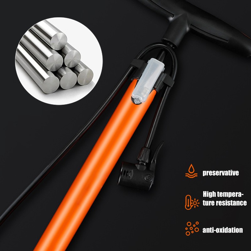 Bike Floor Pump with Gauge 160 PSI Air Ball Pump
