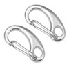 sourcing map Spring Gate Snap Hook 30mm/1.18", 304 Stainless Steel,
