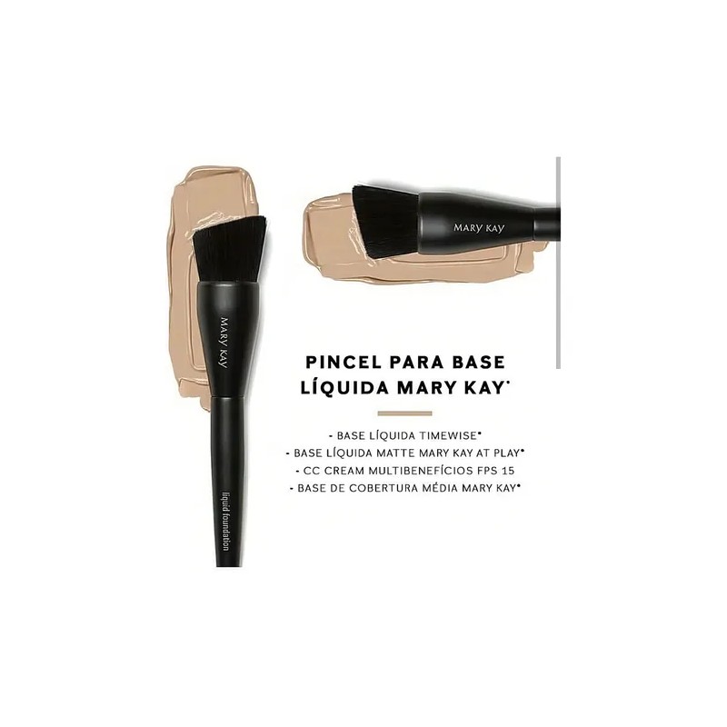 Brocha De Maquillaje Lquido Mary Kay Para Base Lquida Negra