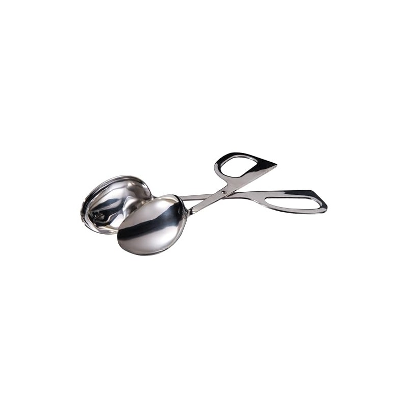Winco ST-2 Salad Tong, 2-Side Spoon, 10-Inch, Medium, Stainless Steel