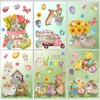 9 Sheets Easter Window Clings, Easter Window Stickers Decorations Spring