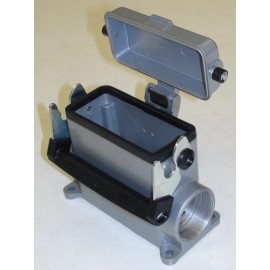 Unbranded 701154NP HB16 SURFACE MOUNT HOUSING, SINGLE LEVER, 2 ENTRY, W COVER, 1"NPT