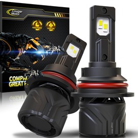 Cougar Motor 9007 HB5 Bulb, 9007 Dual Beam Bulbs 6500K Plug and Play Fog Light Fog Light for ATVS, Powersports Accessory Lights, Pack of 2