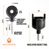 Electric Fence Insulators Screw-in Wooden Posts - Suitable for Polytape