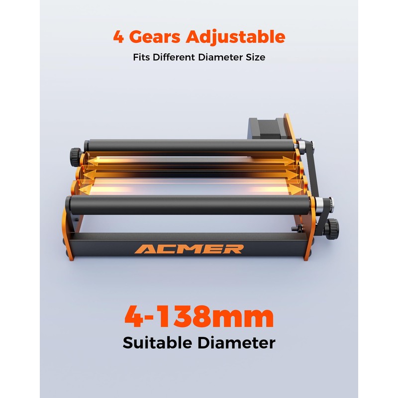 ACMER M2 Laser Rotary Roller, Laser Engraver Y-axis Rotary 360°